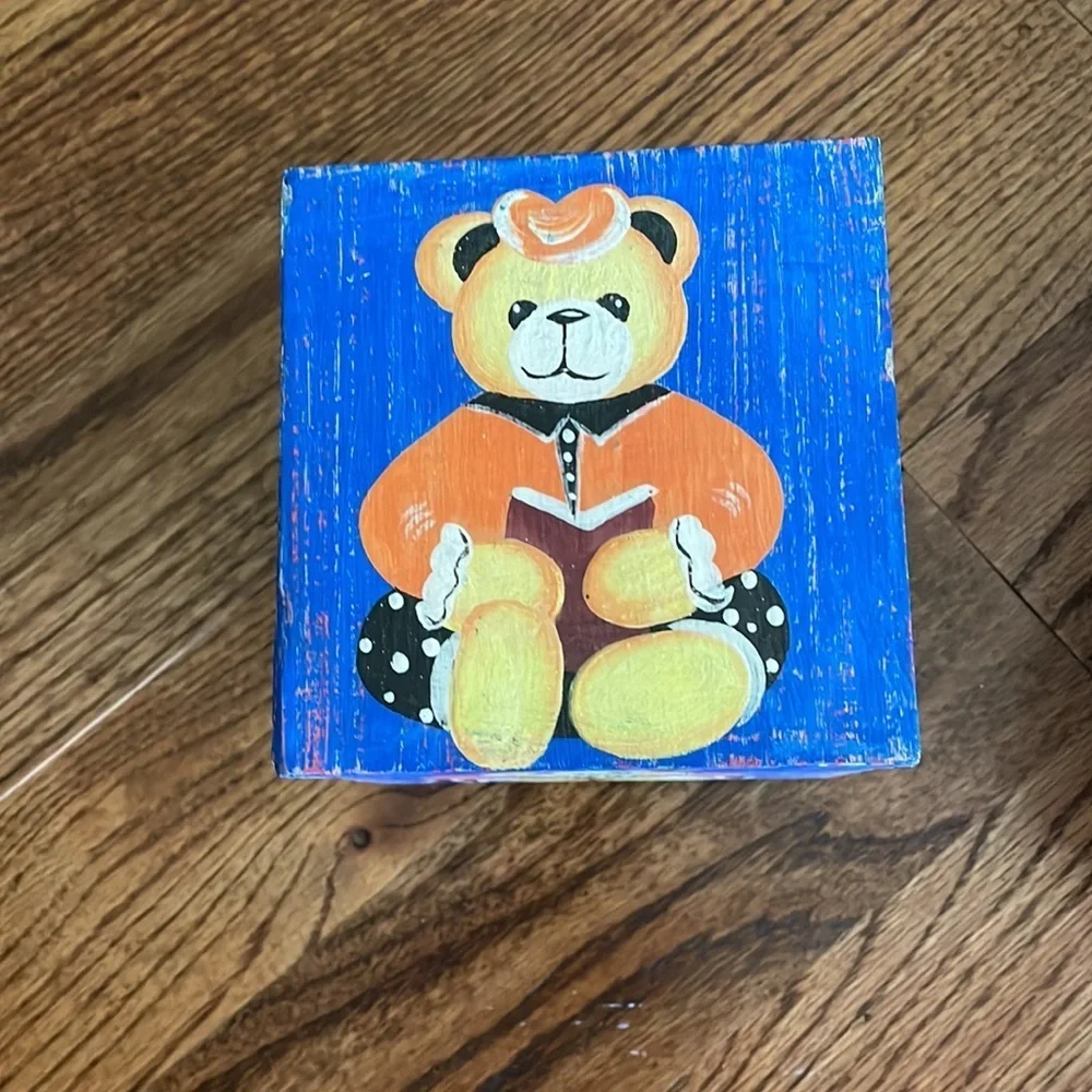 Set of blue bear bear nesting boxes (4 in total)